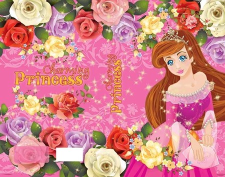 Пенал одностворчатый "Принцесса в розах", ламин., блески, объем Канцбург 61П26