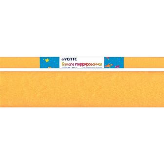 Бумага креповая, гофрированная поделочная в рулоне 50*250см, 22г/м2, оранжевая неоновая, (10/100), deVENTE 8040815