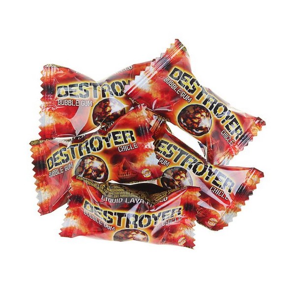 Жев.резинка Шар-разрушитель из лавы Кислый-шок 6гр /FINI/ !