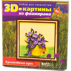 Набор для творчества 3 D картина из фоамирана "Полевые цветы" FM-03