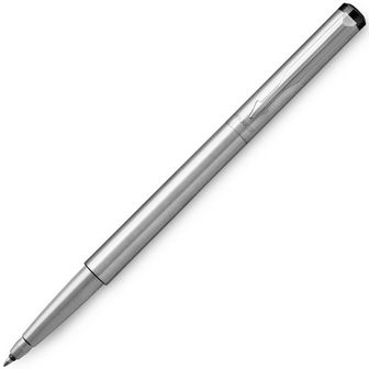 Ручка гелевая Parker "VECTOR Stainless Steel", корпус из нерж.стали, хром. детали, синие чернила, M PARKER-2025444