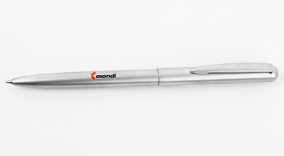 PARAGON, ручка шариковая, серебристый/ хром, металл, с логотипом Монди 2251307/30
