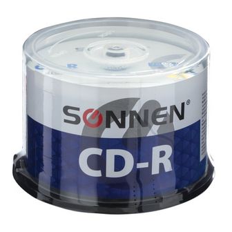 Диск CD-R Sonnen 700Mb 52x Cake Box 50 шт 512570