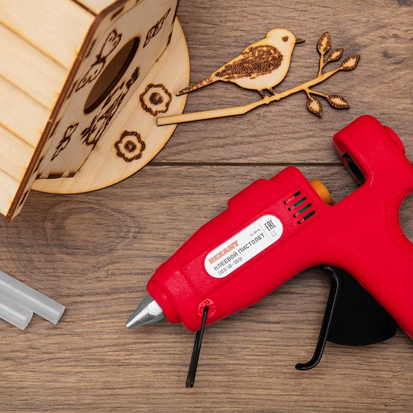 Клеевой пистолет большой REXANT (Профи), 60/100 Вт. 12-0116