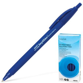 Ручка шариковая автомат.  Beifa трехгранная, узел 0.7 мм, линия 0.5 мм,  синяя, КВ139400JC  141745 141745