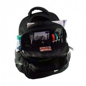 Рюкзак школьный "RAP" с эргономичной спинкой, черный, Альт 12-002/64