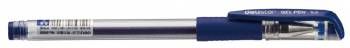 Ручка гел. Deli, 0.5мм, синяя, резин. манжета (12/144) E6600BLUE