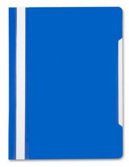 Скоросшиватель пластиковый 120/160 мкм., синий, Бюрократ -PS20BLUE