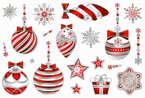 Набор оформительских наклеек 246*167мм "Новый год: Игрушки" PH4M-30