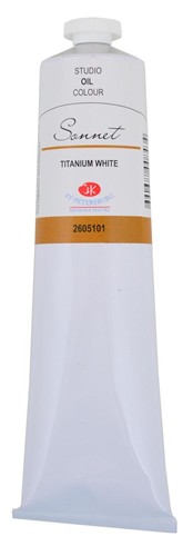 Краска масляная "Сонет", 120 мл, белила титановые. ЗХК 2605101