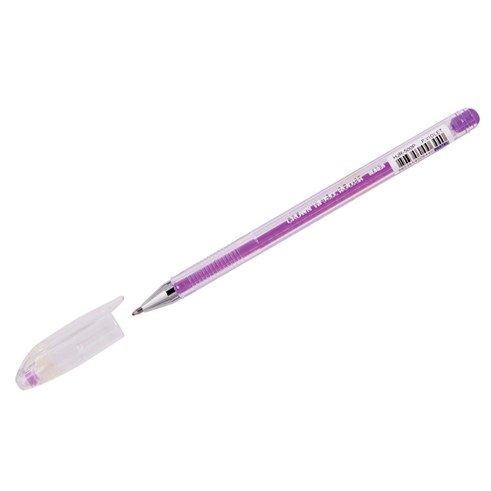 Ручка гел. CROWN 0.8мм "Hi-Jell Pastel" пастель фиолетовый HJR-500P-8