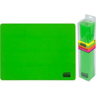 Покрытие настольное для лепки deVENTE "Monochrome" 40x30 см, силиконовое, в пластиковом боксе с блистерным подвесом, неоновое зеленое 8061013