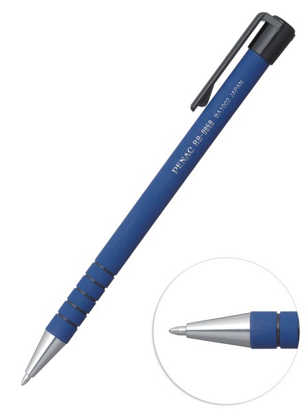 Ручка автоматич. PENAC RB-085 синяя 0,7мм синий антискользящий корпус ВA1002-03F