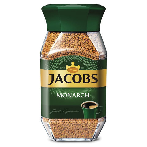 Кофе растворимый JACOBS MONARCH 47,5г, стеклянная банка, ш/к 70343 70343