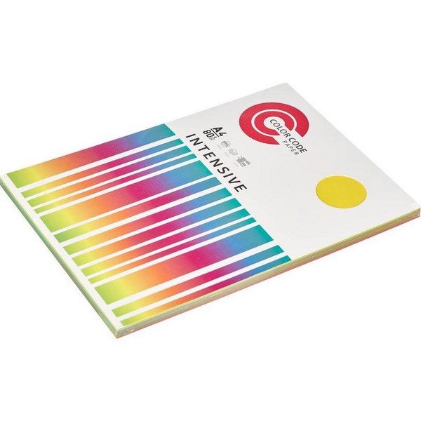 Бумага д/ксер. цветная Color Code микс (интенсив) фА4, 80г/м2, 100л., БланкИздат 569700 