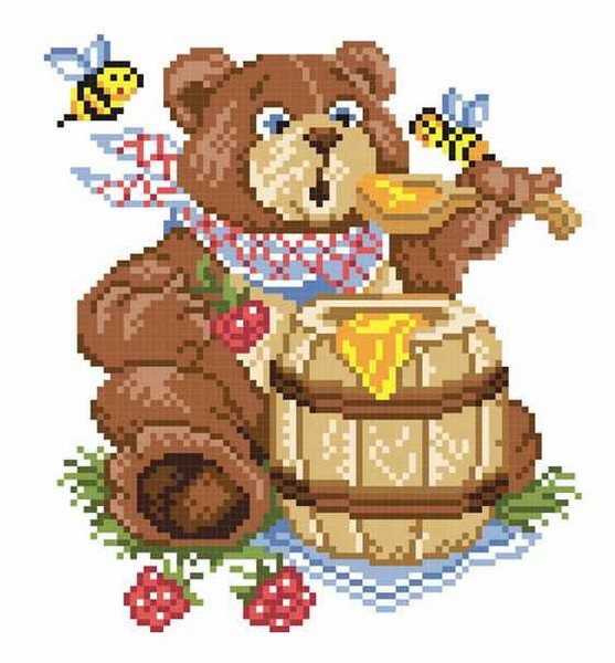 Набор для вышивания сх.канва + мулине "Праздник живота" размер 21*30/19*17, М.П.Студия КН-443