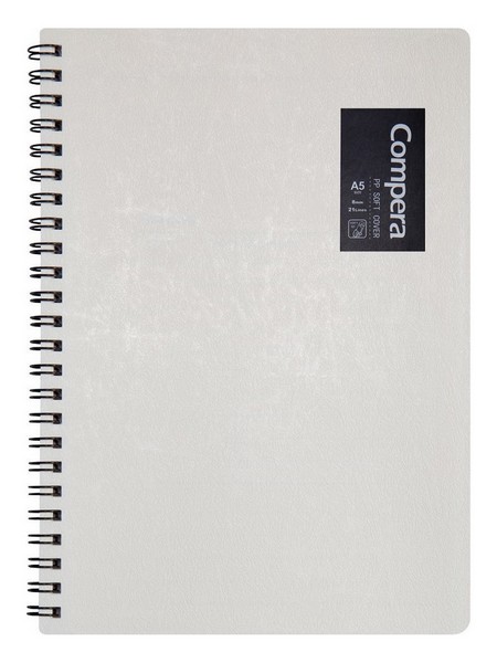 Блокнот на пружине фА5 50л. лин., COMIX COMPERA ORIGINAL, цв. белый C7003 WT