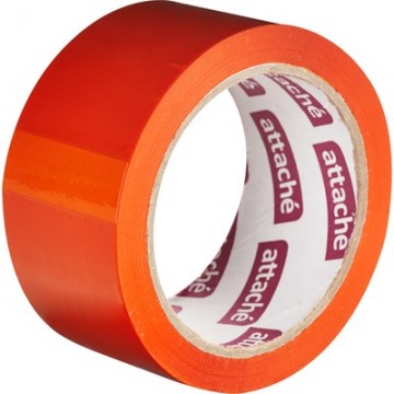 Скотч упаковочный цветной 48мм*66м, оранжевый, 45 мкм, Attache 146159