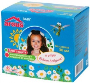 Комплект детский от комаров ARGUS baby (фумигатор + жидк 30мл) б/запаха (45ночей) АR-5