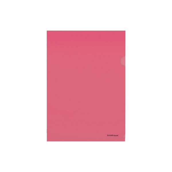 Папка-уголок ErichKrause Glossy Classic А4 красный из плотного пластика 50152