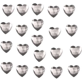 Стразы самоклеящиеся "deVENTE. Heart" акриловые, размер 4 мм, карточка 60x60 мм, фиолетовые, 100 шт в пластиковом пакете с блистерным подвесом 8002028