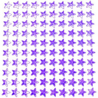Стразы самоклеящиеся "deVENTE. Star" акриловые, размер 8 мм, карточка 90x90 мм, фиолетовые, 100 шт в пластиковом пакете с блистерным подвесом 8002016