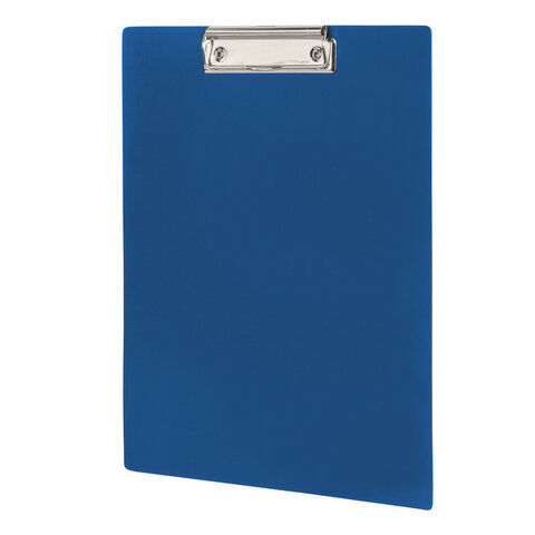 Доска-планшет STAFF с прижимом А4 (315х235 мм), пластик, 1 мм, синяя, 229222  229222