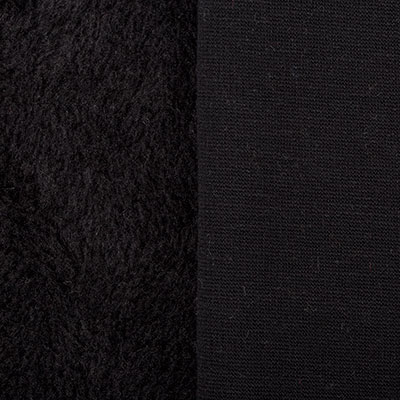 Плюш трикотажный "Gamma" ФАСОВКА 50 x 50 см 390±10 г/кв.м 50% хлопок, 50% полиэстер черный 28549471592