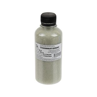 Стеклянный гранулят  d 0.8-1.2 мм  400 г бутылка "HobbyBe"  LGP-01