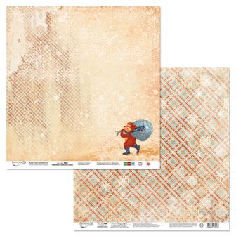 Бумага для скрапбукинга "Mr.Painter. Зайкина елка" 190 г/кв.м 30.5 x 30.5 см . 5 PSR 190508