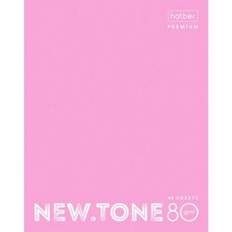 Тетрадь 48л. кл., обл. мелов., глянц. ламин "Premium. NEWtone PASTEL ПИОН", Хатбер 48Т5лA1_05018