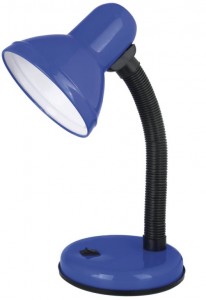 Настольный светильник Ultraflash UF-301 C06 E27 60W металл/пластик синий, в  коробке 575473