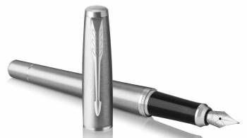 Ручка перьевая PARKER "Urban Core F309  Metro Metallic CT" F сталь нержавеющая, в подарочной коробке PARKER-1931597