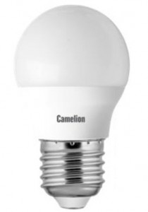 Лампа светодиодная Camelion Шар G45 E27 7W(570lm 220°)  4500K 4K матов. 82x45 пластик LED7-G45/845/E27 LED7-G45/845/E27