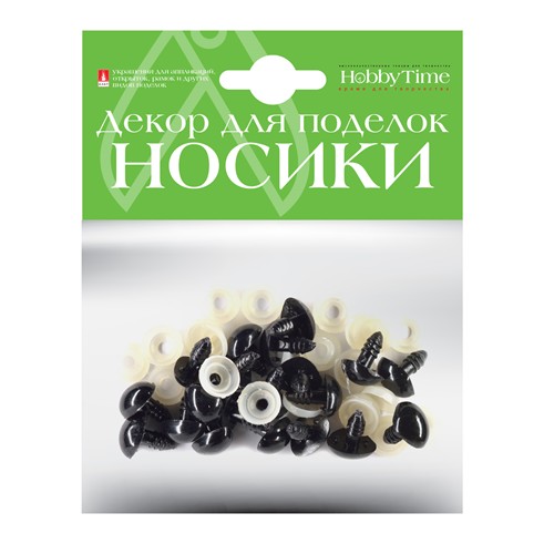 Декоративные элементы "НОСИКИ" ВИНТОВЫЕ ТРЕУГОЛЬНЫЕ (ЧЕРНЫЕ) 14х12ММ, Альт   2-781/11