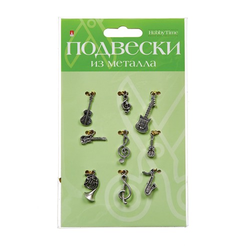 ПОДВЕСКИ ИЗ МЕТАЛЛА. СЕРЕБРО. НАБОР №23 "МУЗЫКА", Альт 2-361/23