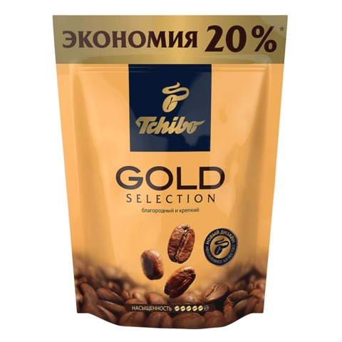 Кофе растворимый TCHIBO "Gold selection", сублимированный, 150 г, мягкая упаковка 620052