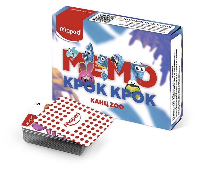 Карточная игра Maped Крок Крок Канц Зоо 2020 - 50 карт+ брошюра MAPGAM20