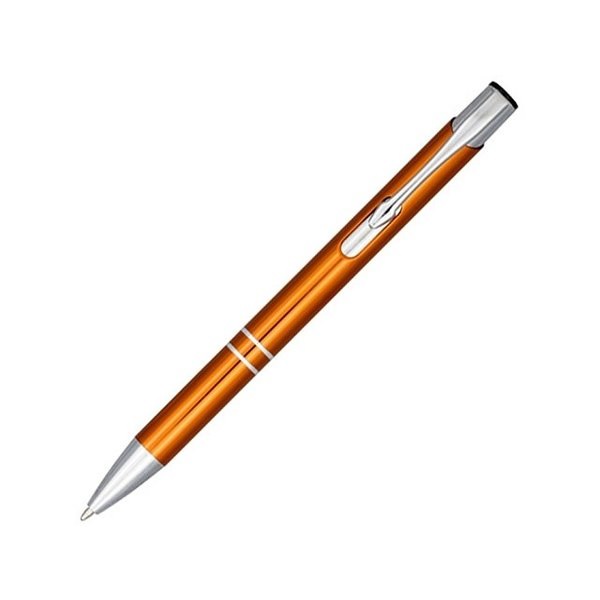 Ручка шариковая анодированая Alana, оранжевый, Лазерный гравировка с логотипом Монди 