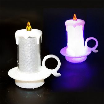 Светильник декор. "Свеча", с блестками, на батарейке, ассорти, Josef Otten 0165