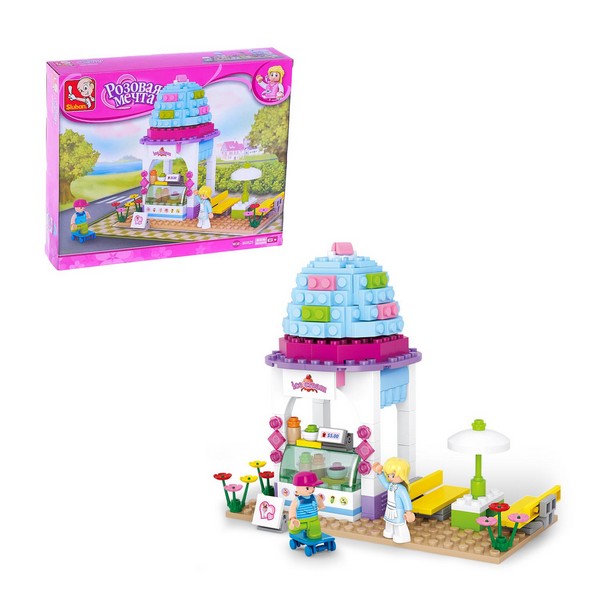 Конструктор Розовая мечта "Кафе-мороженое", 205 деталей 2494864 2494864    