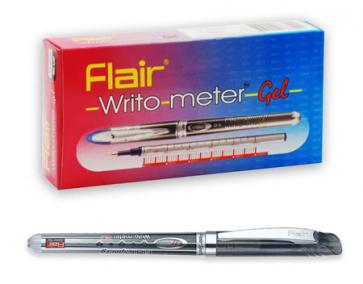 Ручка гелевая Flair WRITO-METER 0,5мм, черная F-747/черн.