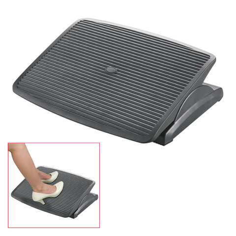 Подставка для ног BRAUBERG офисная, 45х35 см, регулируемый угол наклона, фактурная, 531496 531496