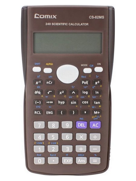 Калькулятор Comix 10+2-разр., научный 159*84*4,5мм., 240 функций CS-82MS 