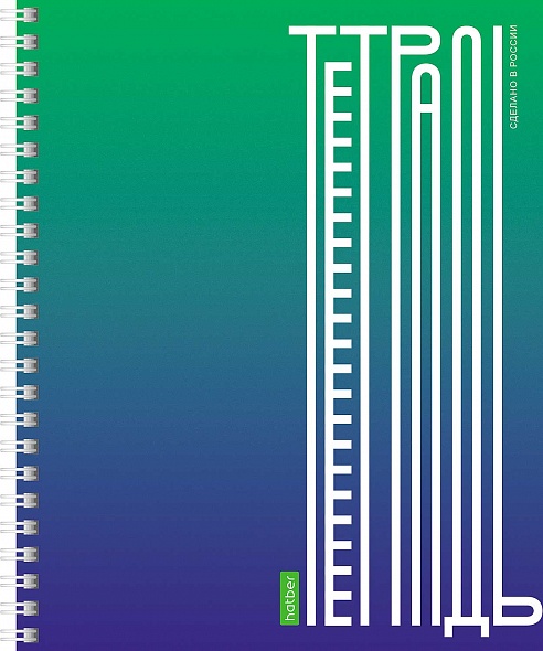 Тетрадь 80л. кл., на гребне, "ECO. ТЕТРАДЬ", Хатбер (4/56) 80Т5C1гр