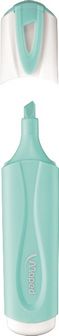 Текстовыделитель Maped FLUO PEP'S CLASSIC PASTEL пастельный голубой, пишущий узел 1-5мм, устойчивые к солнечному свету чернила (12/144) 742570