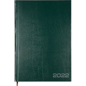 Ежедневник датированный 2022 фА5 352стр., "Attomex" темно-зеленый, офсет 60 г/м?, твердая обложка из бумвинила, тиснение фольгой 2232175