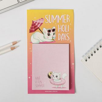 Блок бумаги для записи на магните "Summer holidays" 4930820