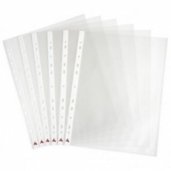 Папка-вкладыш 60мкм фА4+, тисненые, упаковка 100 штук, Бюрократ СуперЛюкс (1/33) -060TSLUX