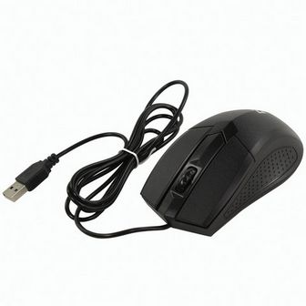 Мышь проводная DEFENDER Optimum MB-270, USB, 2 кнопки + 1 колесо-кнопка, оптическая, черная, 52270 52270